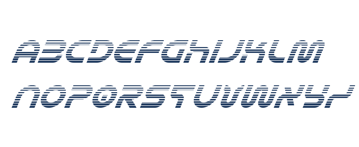 Yukon Tech Gradient Italic Lowercase