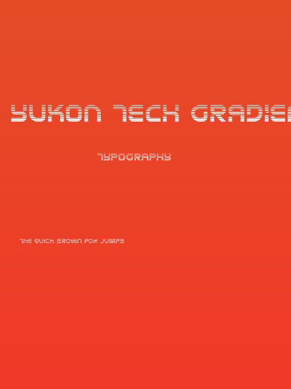 Yukon Tech Gradient Poster