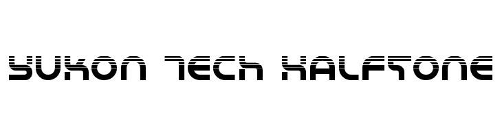 Yukon Tech Halftone  font caratteri gratis