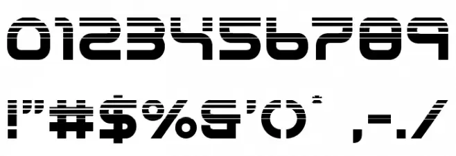 Yukon Tech Halftone Font OTHER CHARS