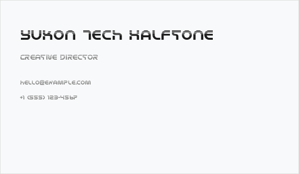 Yukon Tech Halftone Business Card