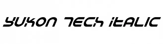 Yukon Tech Italic  Fuentes Gratis Descargar