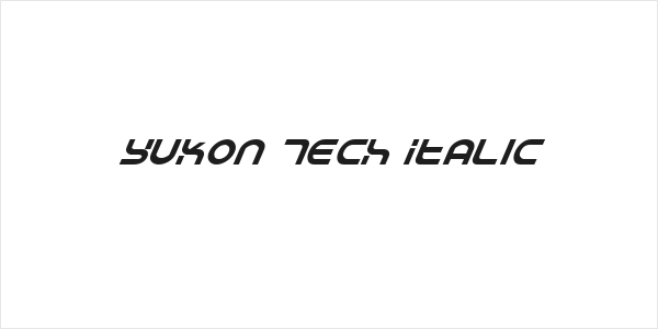 Yukon Tech Italic Logo