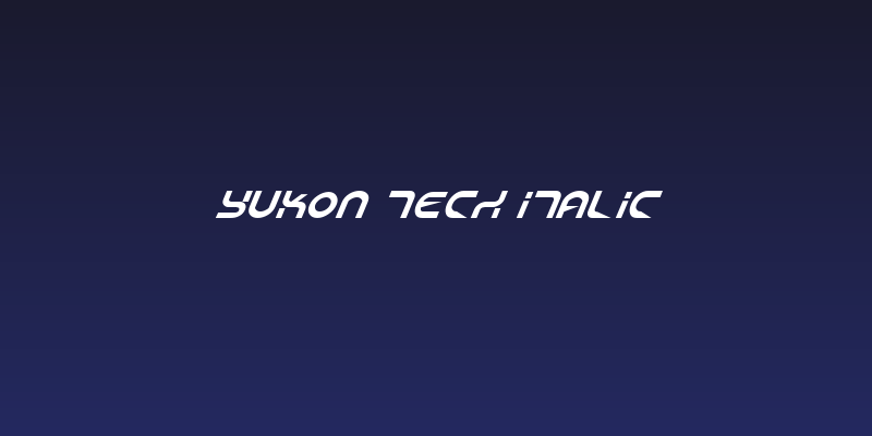 Yukon Tech Italic Social Header
