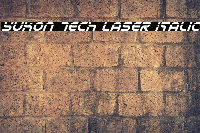 Yukon Tech Laser Italic Font examples
