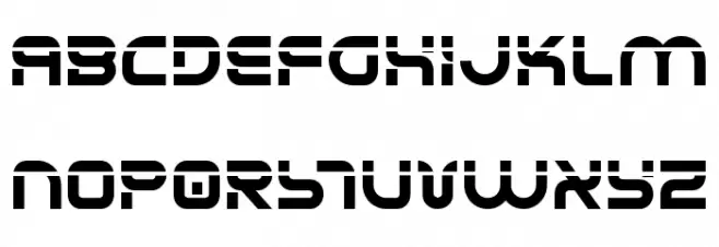 Yukon Tech Laser Schriftart Groß