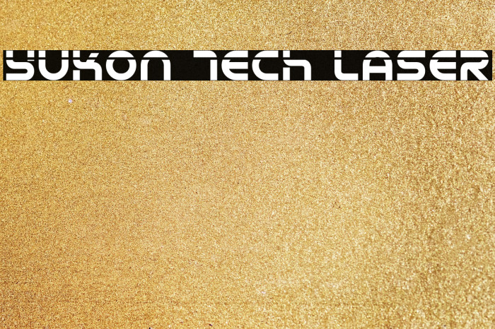 Yukon Tech Laser Font examples