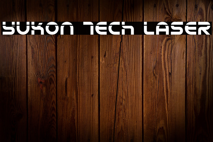 Yukon Tech Laser Font examples