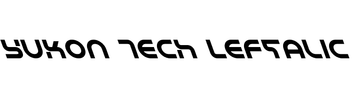 Yukon Tech Leftalic  font caratteri gratis