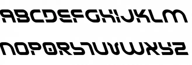 Yukon Tech Leftalic Шрифта ВЕРХНИЙ