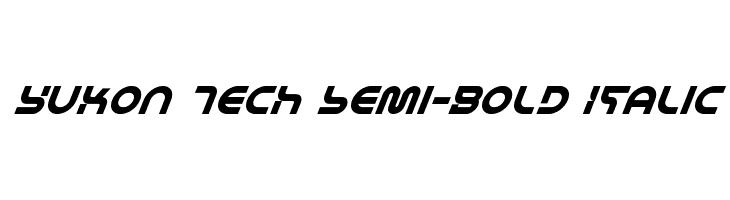 Yukon Tech Semi-Bold Italic  Frei Schriftart Herunterladen