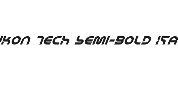 Yukon Tech Semi-Bold Italic Logo