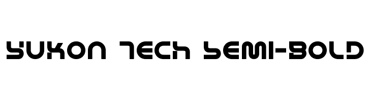 Yukon Tech Semi-Bold  नि: शुल्क फ़ॉन्ट्स डाउनलोड