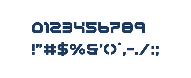 Yukon Tech Semi-Bold Other Characters