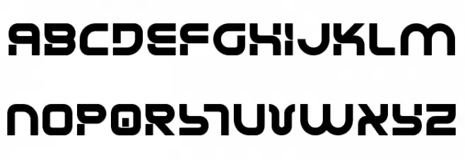 Yukon Tech Semi-Bold Schriftart Groß