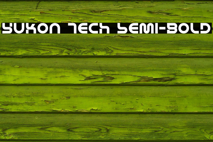 Yukon Tech Semi-Bold Example 1