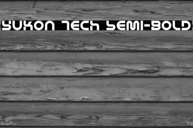 Yukon Tech Semi-Bold Font examples