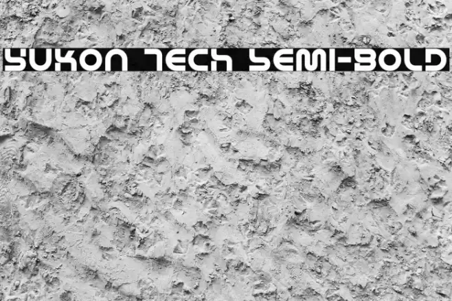 Yukon Tech Semi-Bold Font examples