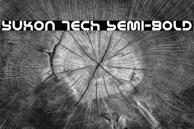 Yukon Tech Semi-Bold Font examples