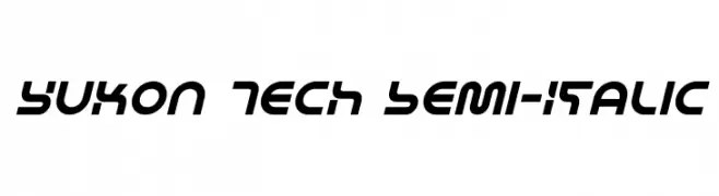 Yukon Tech Semi-Italic  Fuentes Gratis Descargar