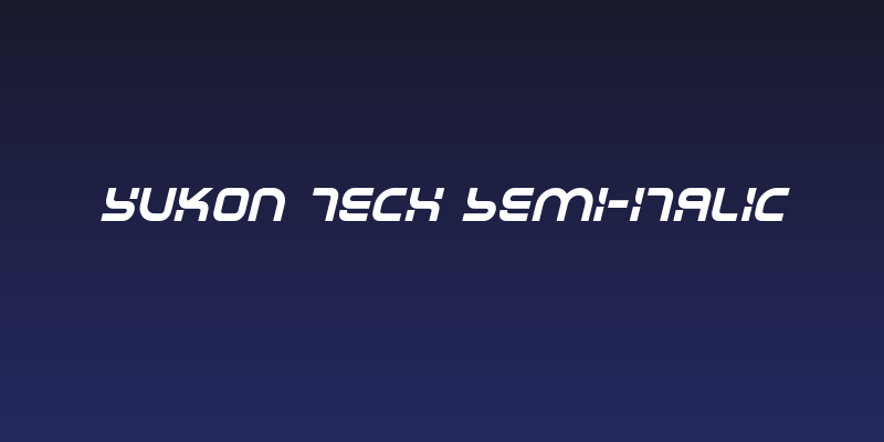 Yukon Tech Semi-Italic Social Header