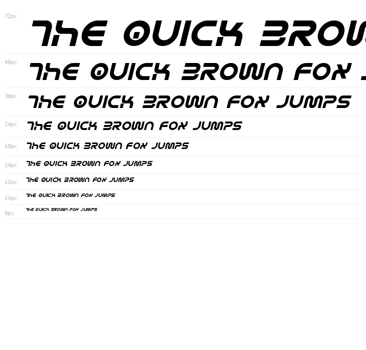 Yukon Tech Semi-Italic Waterfall