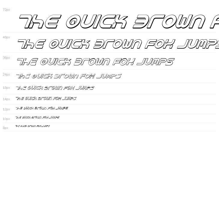 Yukon Tech Shadow Italic Waterfall