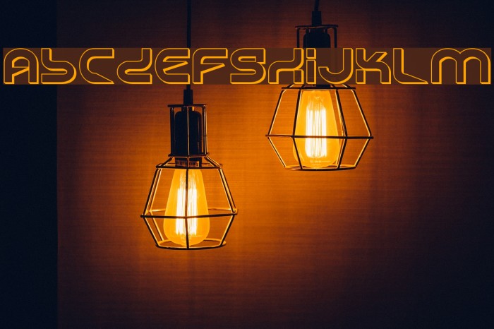 Yukon Tech Shadow Font examples