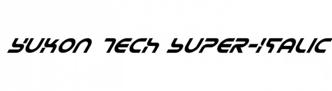 Yukon Tech Super-Italic  नि: शुल्क फ़ॉन्ट्स डाउनलोड