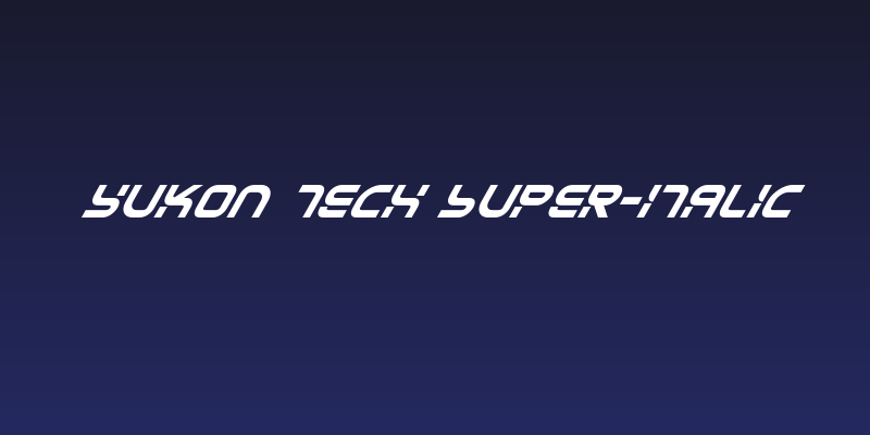 Yukon Tech Super-Italic Social Header