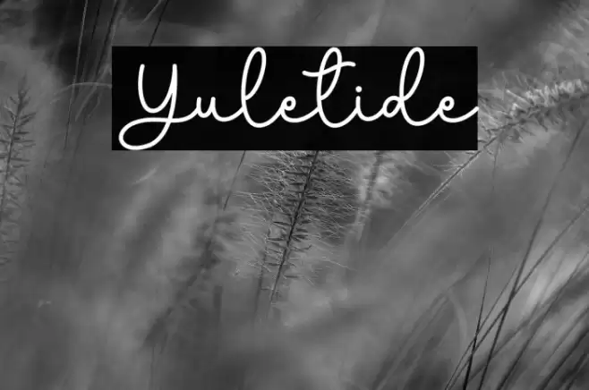 Yuletide Font examples