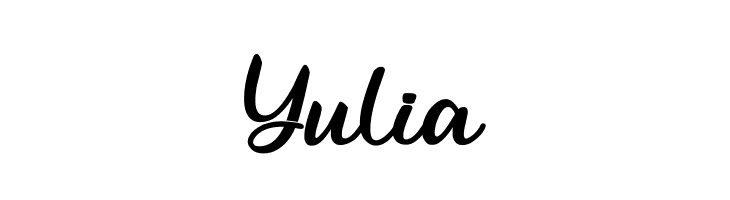 Yulia  font caratteri gratis