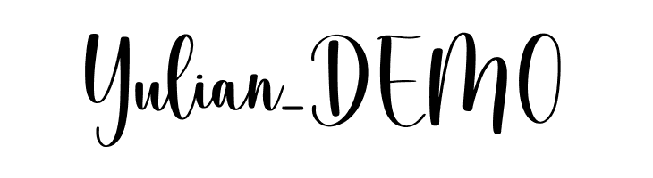 Yulian_DEMO Font