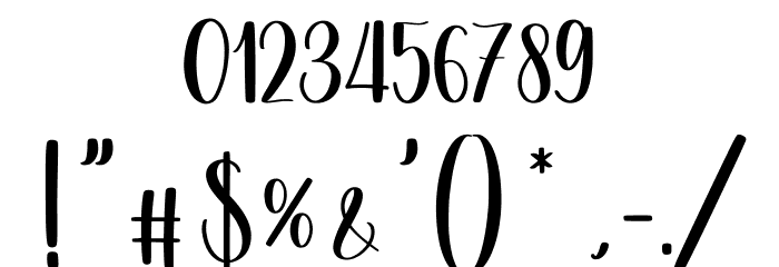 Yulian_DEMO Font OTHER CHARS