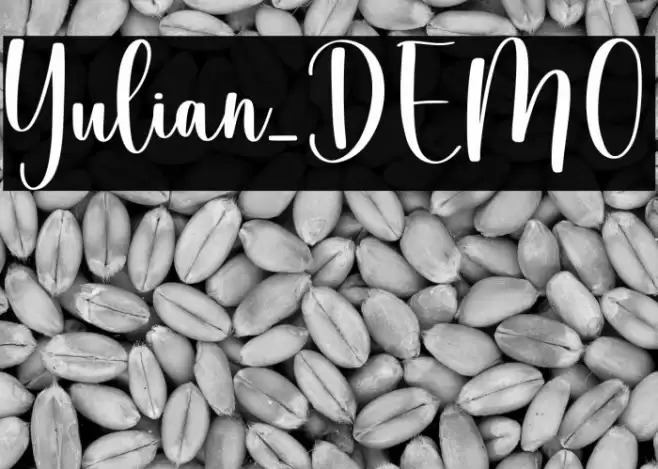 Yulian_DEMO フォント examples
