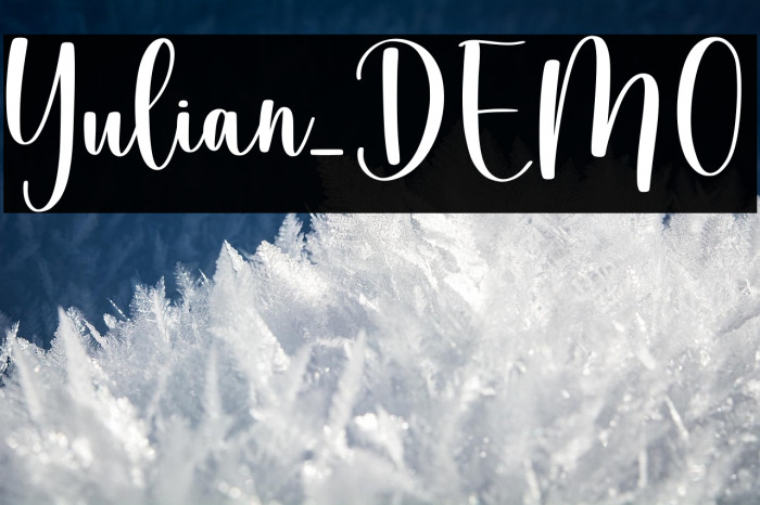 Yulian_DEMO Font examples