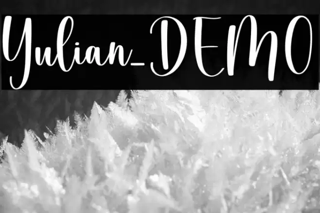 Yulian_DEMO フォント examples