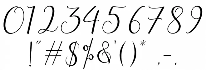 Yulinda Script Font OTHER CHARS