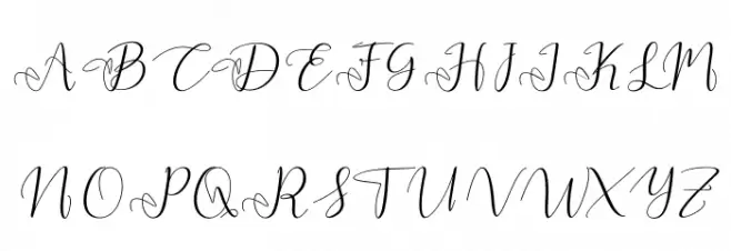 Yulinda Script Schriftart Groß