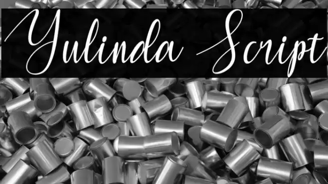 Yulinda Script Font examples