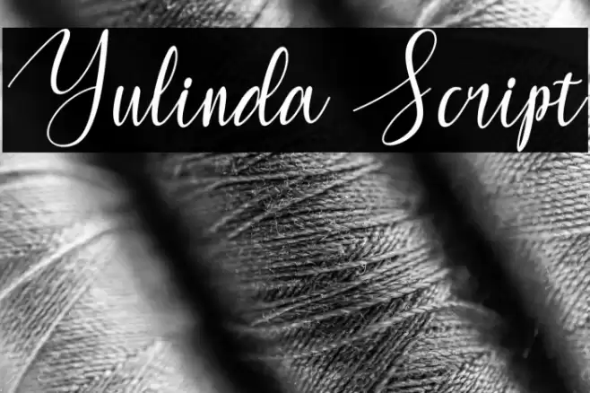 Yulinda Script Font examples