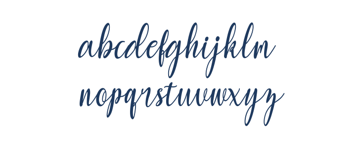 Yulinda Script Lowercase