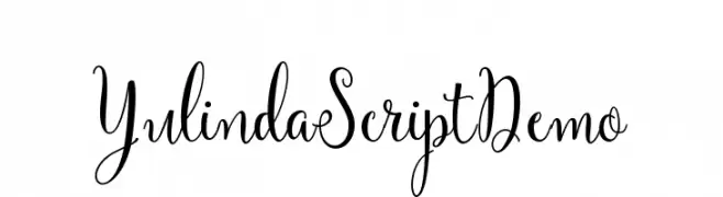 YulindaScriptDemo  नि: शुल्क फ़ॉन्ट्स डाउनलोड