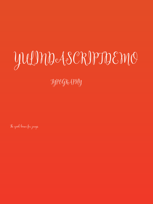 YulindaScriptDemo Poster
