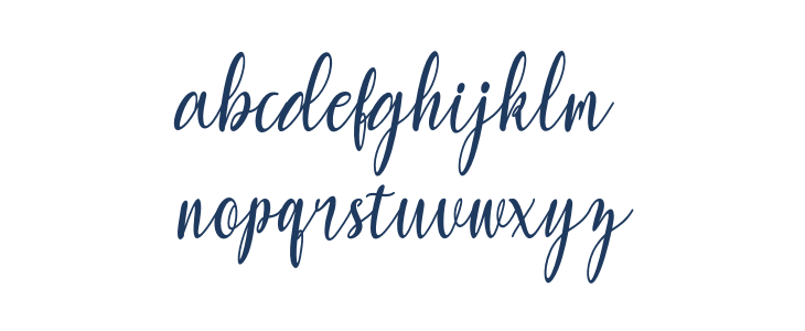 YulindaScript Lowercase