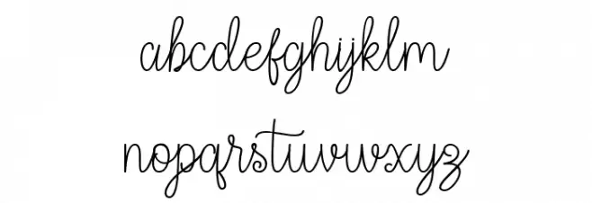Yulisa Script Fonte MINÚSCULAS