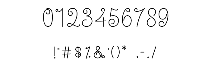 YulisaScript Font OTHER CHARS