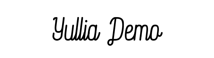 Yullia Demo  नि: शुल्क फ़ॉन्ट्स डाउनलोड