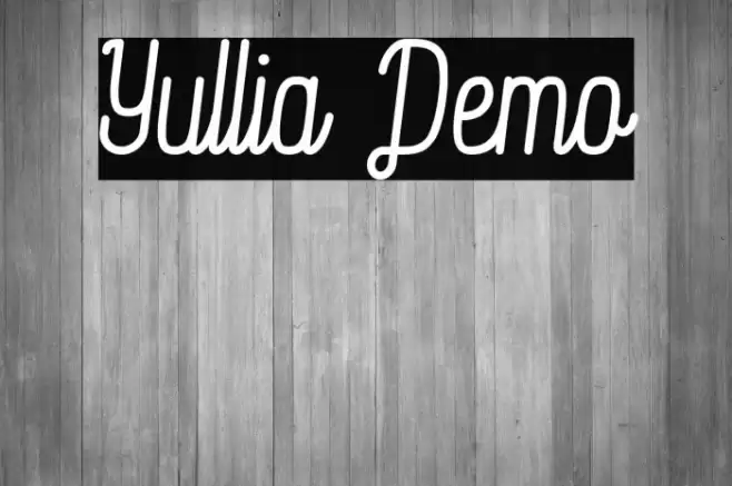 Yullia Demo Font examples