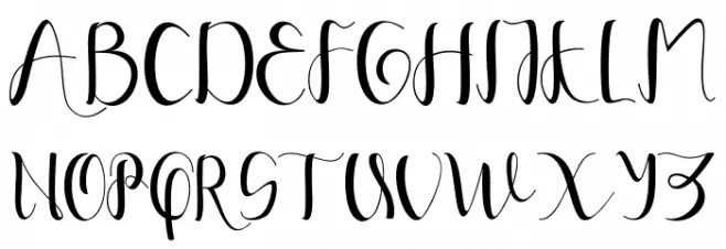YullisaScript Schriftart Groß